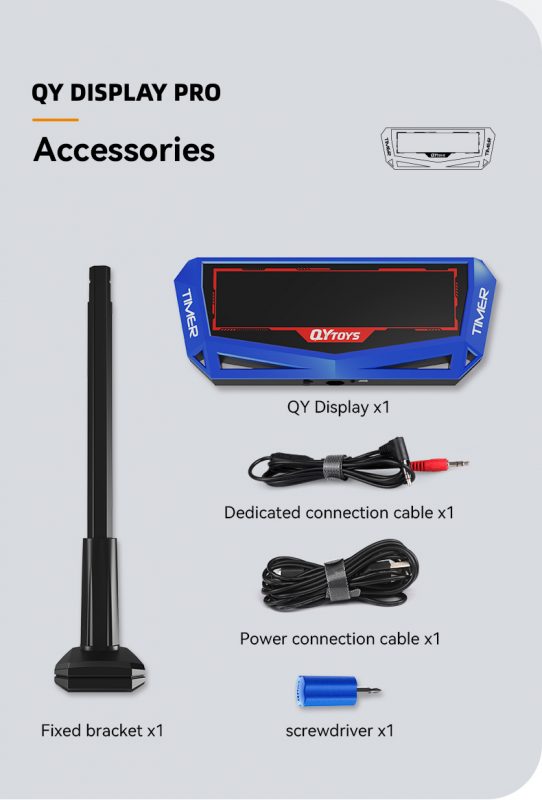 QiYi QY Display Pro with 3.5mm-2.5mmケーブル | smartship store