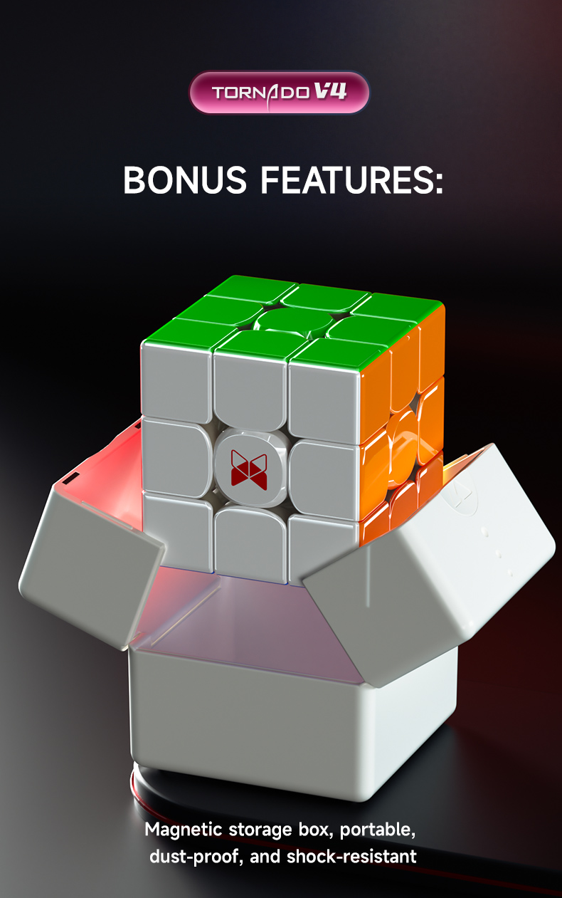 ルービックキューブTornado V3 Pioneer競技用磁石搭載 Kancharo XMD Tornado V3 M Flagship version 商品の日本語説明書 ＆ 3x3キューブ日本語攻略法 \u0026  ポーチ付き⁄正規品磁石搭載 3x3キューブ 競技用