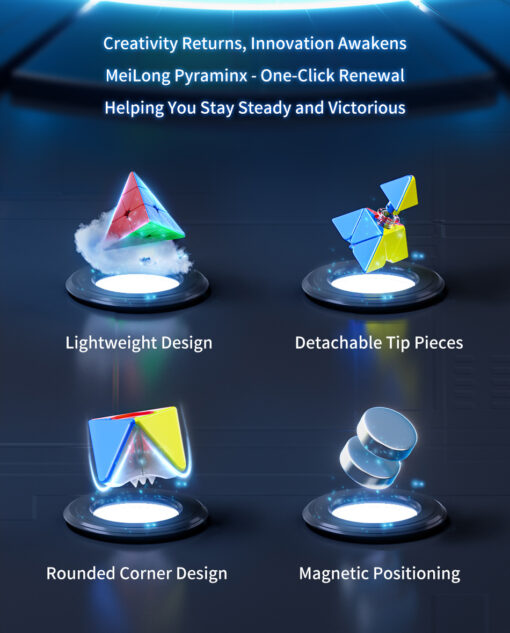 魔方教室 MeiLong Pyraminx V2 M ステッカーレス | smartship store