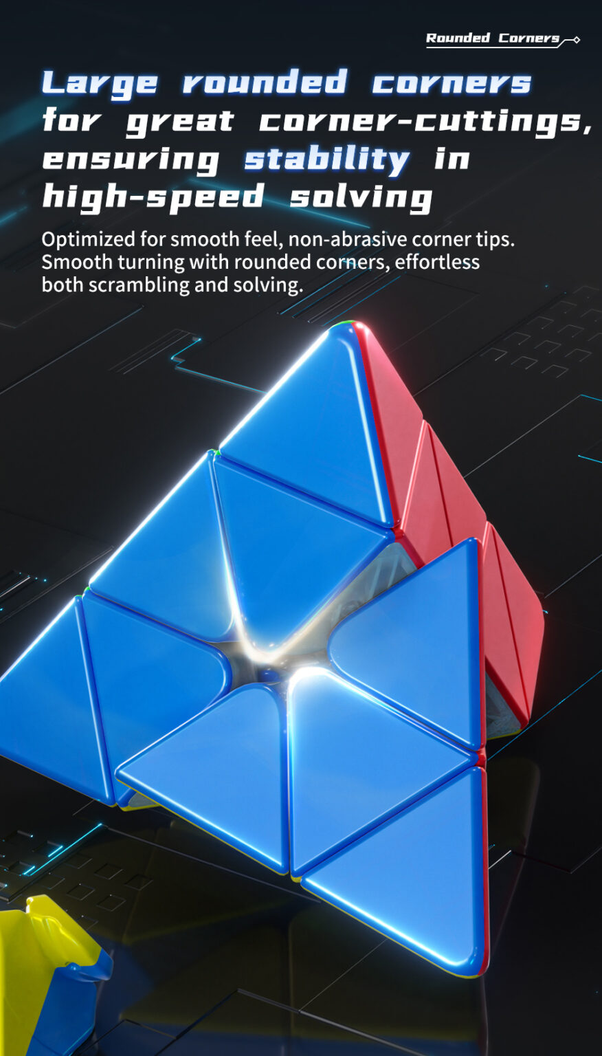 魔方教室 MeiLong Pyraminx V2 M ステッカーレス | smartship store