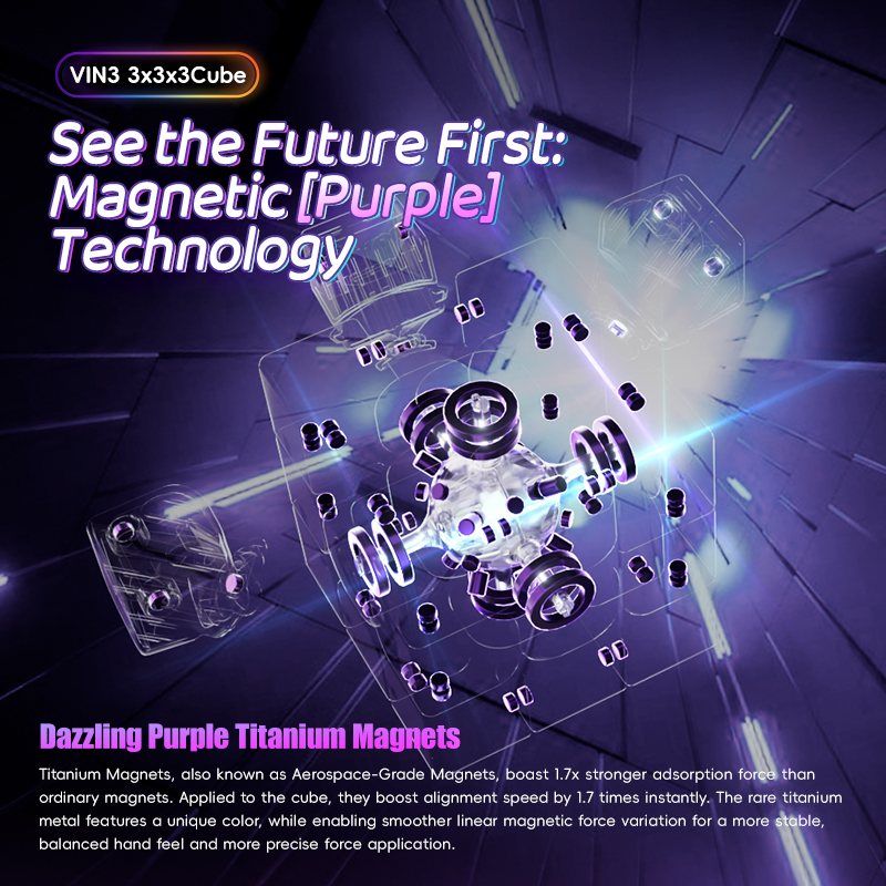 VinCube 3x3x3 Nova Maglev Core Magnet UV-Coated ステッカーレス - 画像 (4)