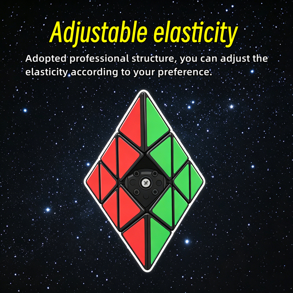 ZEPUZZLES Tricky Pyraminx with White Stickers - 画像 (5)