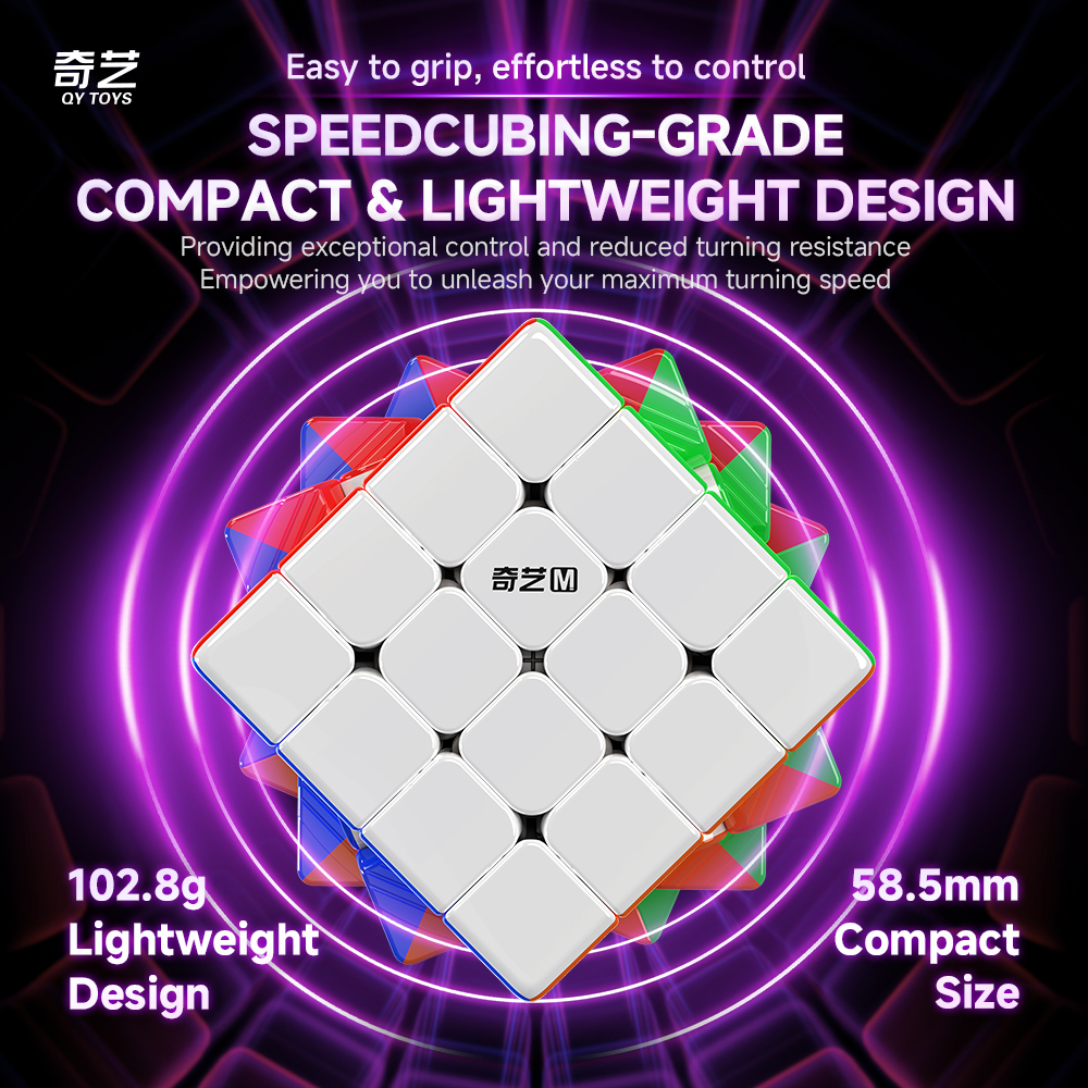 QiYi M Pro 4x4x4 V2 Core Magnet UV-Coated ステッカーレス - 画像 (6)