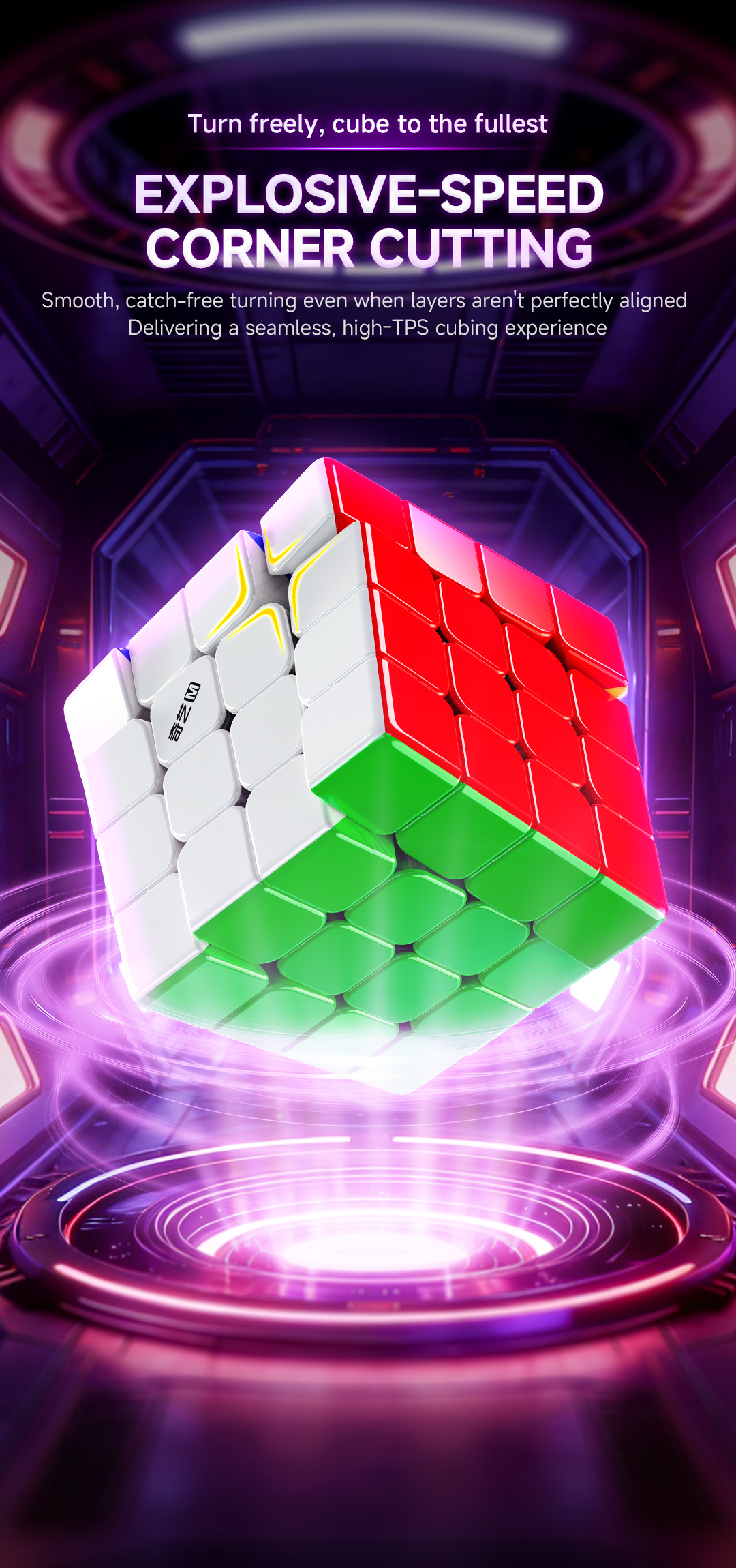 QiYi M Pro 4x4x4 V2 Core Magnet UV-Coated ステッカーレス - 画像 (18)