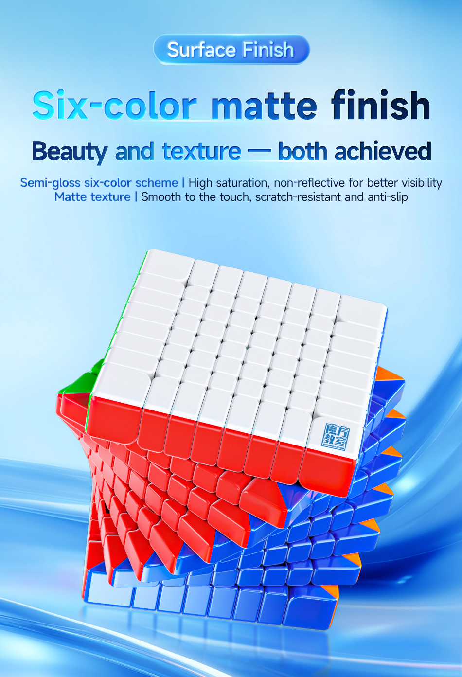 魔方教室 MeiLong 8x8x8 V3M Core Magnet ステッカーレス - 画像 (10)