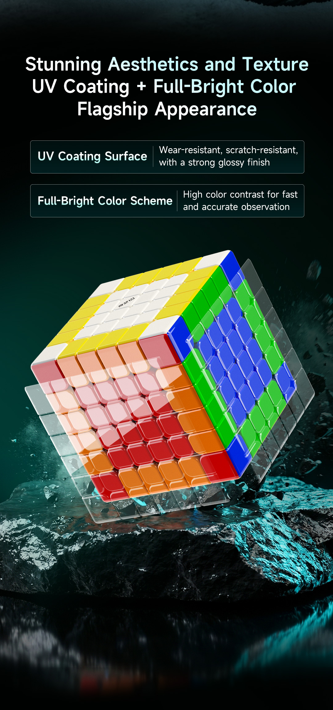QiYi M Pro 6x6 Core Magnet UV-Coated ステッカーレス - 画像 (6)