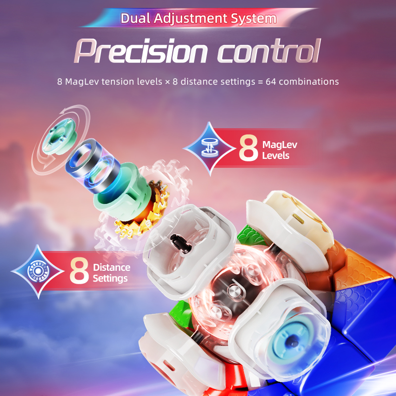 MoYu Aolong V5 M 20M Ball Core Maglev UV-Coated ステッカーレス - 画像 (11)