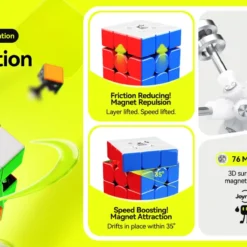 Swift Block 3x3x3 Super Maglev UV-Coated ステッカーレス - 画像 (7)