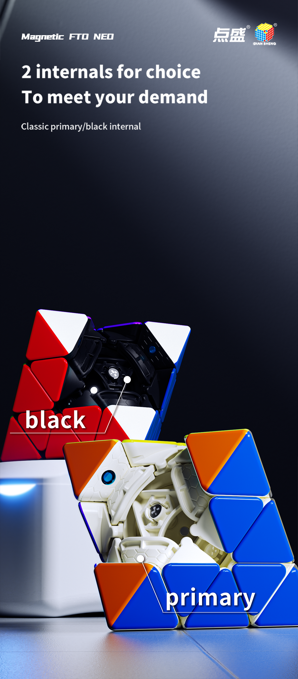 DianSheng Galaxy FTO NEO Core Magnet ステッカーレス 内部原色 - 画像 (4)
