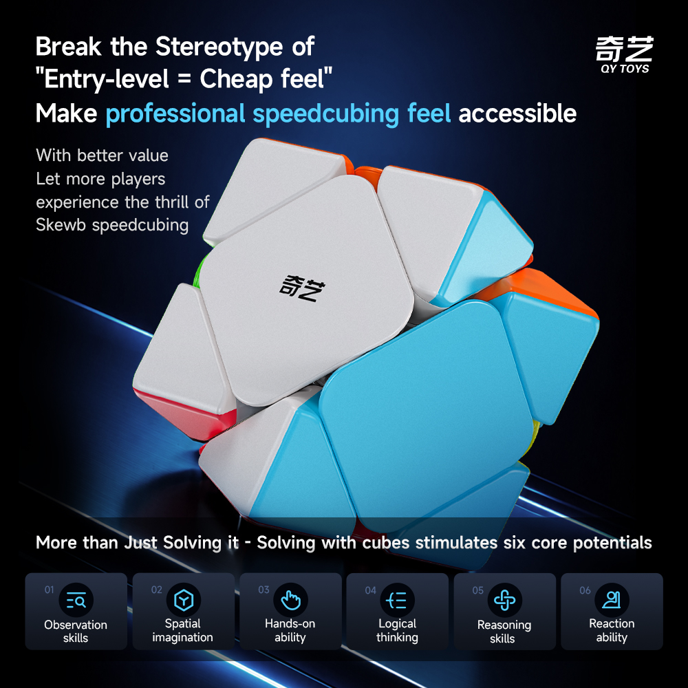 QiYi Warrior Skewb V2 ステッカーレス - 画像 (4)
