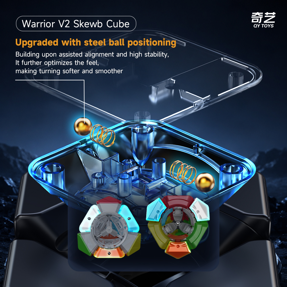 QiYi Warrior Skewb V2 ステッカーレス - 画像 (7)