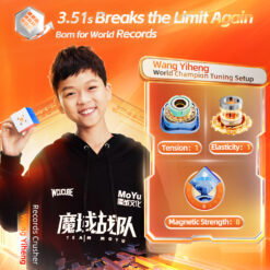 MoYu PB Cube WR 3x3x3 20M Ball Core Maglev UV-Coated ステッカーレス - 画像 (3)