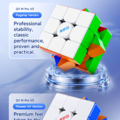QiYi M Pro 3x3x3 V3 Pioneer UV-Coated ステッカーレス - 画像 (3)
